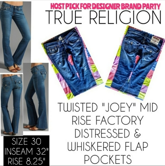 True Religion Denim - True Religion Jeans Size 30 Boot Cut Twisted Joey